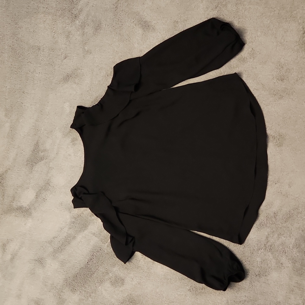 Iz Byer Cold Shoulder Ruffle Blouse